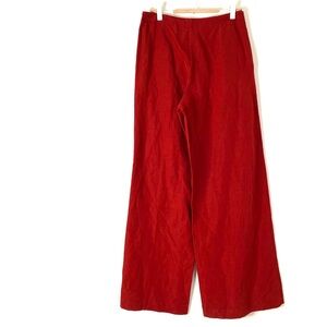 Massimo Dutti Linen Blend Wide-Leg Trousers XS NWT High-Waisted Neutral